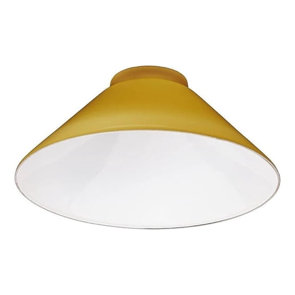 Amber Glass Cone Shade with 2.25 Inch Fitter