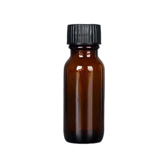 Amber Glass Refillable Bottles Assorted Sizes Leakproof Caps Storage Bottle For Beauty Products Home Use