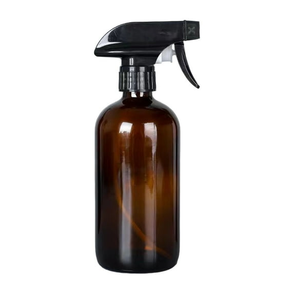 Amber Glass Refillable Bottles Assorted Sizes Leakproof Caps Storage Bottle For Beauty Products Home Use