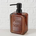 thumbnail image 1 of Amber Glass Soap Dispenser PURE SOAP 18 FL OZ, 1 of 7