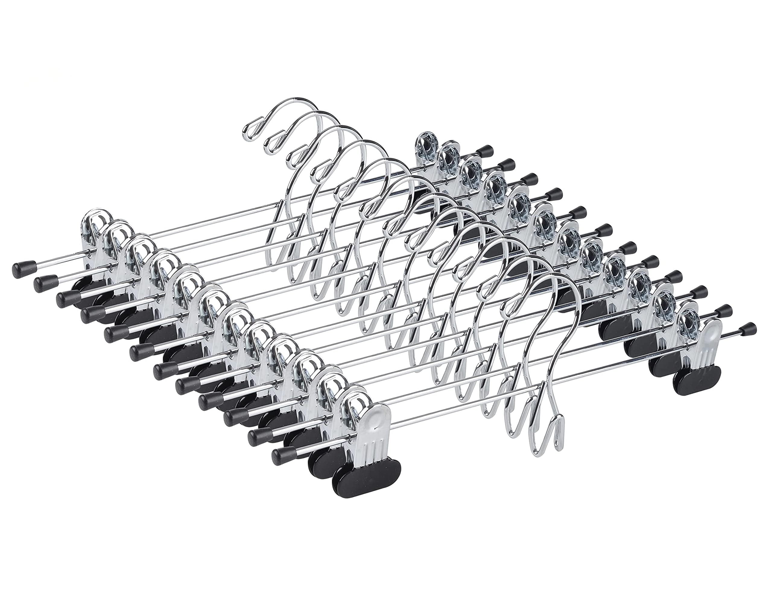 amber-home-12-pack-heavy-duty-add-on-metal-pants-skirt-hangers