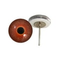 thumbnail image 1 of Amber Honeycomb Bee Glass Eyes on Wire Pin Posts, 1 of 3