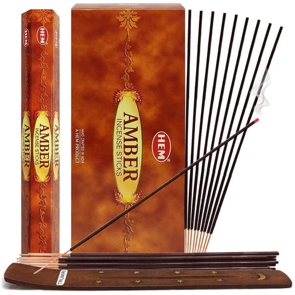 Amber Incense Sticks And Incense Stick Holder Bundle Insence Insense Hem Incense Sticks
