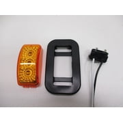 Amber LED 2.5" Truck Trailer RV Clearance Side Marker Light / Grommet Mount