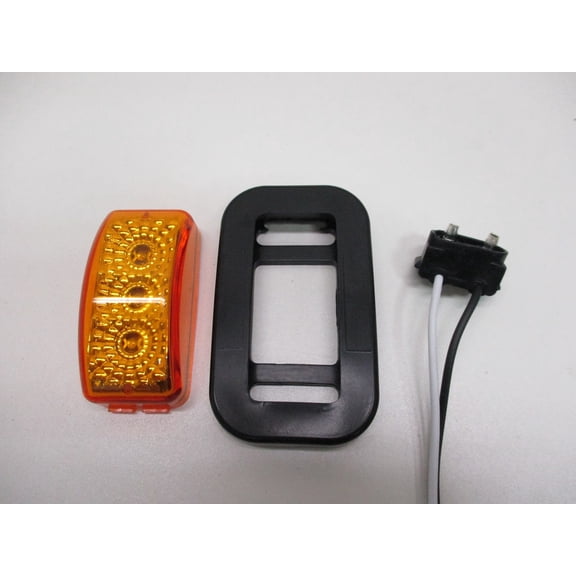 Amber LED 2.5" Truck Trailer RV Clearance Side Marker Light / Grommet Mount
