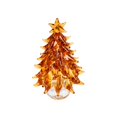 thumbnail image 1 of Amber Mini Christmas Tree, 2.5 Inch Hand Blown Glass Christmas Ornaments Small Desktop Christmas Tree Decor Festive Christmas Table Decorations for Mantel Shelf Home Office, 1 of 6