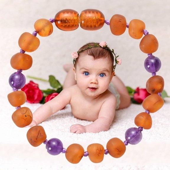 Amber Natural Frosted Amber Bracelet