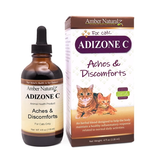 Amber NaturalZ Adizone C for Cats | Herbal Supplement for Mobility & Joint Support 4oz