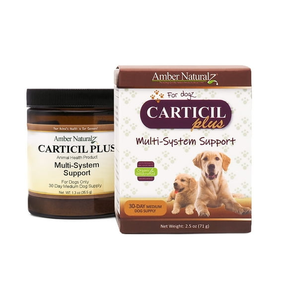 Amber NaturalZ Carticil Plus for Dogs | Joint, Gut, Lung, & Heart Health | 30 days