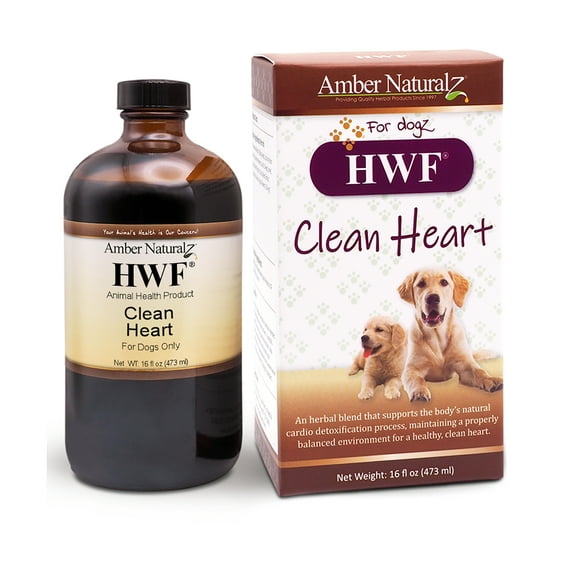 Amber NaturalZ HWF for Dogs | Supports a Healthy Heart & Natural Purification Processes | 16oz