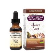 Amber NaturalZ Hawthorn and Dandelion for Pets | For Heart Health, Circulation, & Fluid Balance 1oz