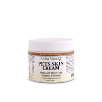 Amber NaturalZ Pets Skin Cream for Dogs and Cats | For Minor Cuts, Scrapes, & Bruises 2oz