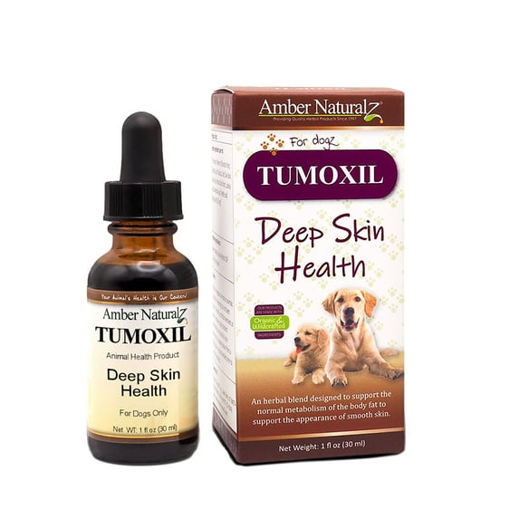 Amber NaturalZ Tumoxil Deep Skin Health for Dogs | Natural Cellular Function & Normal Waste Elimination 1oz