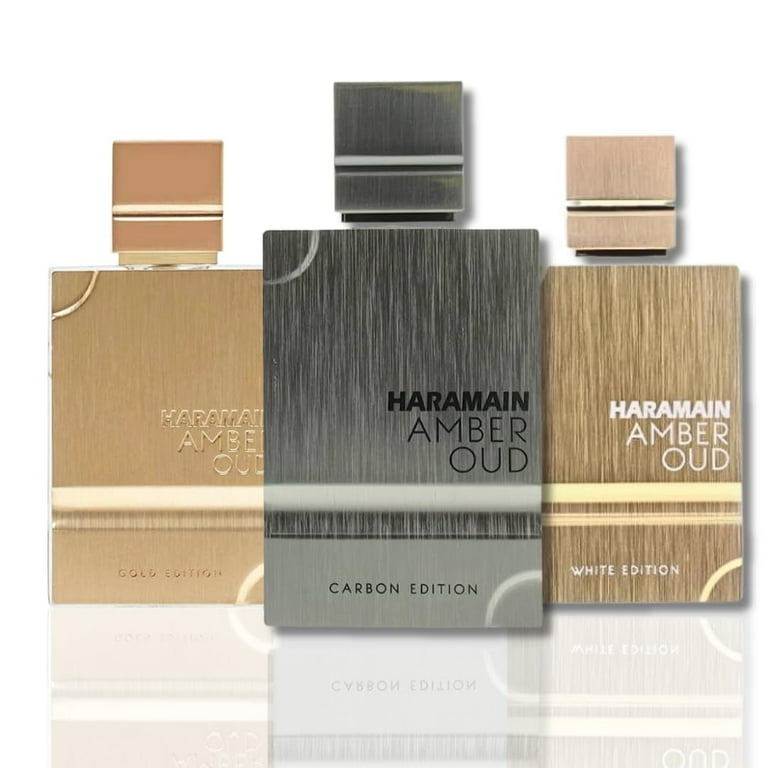 Al Haramain Amber Oud Gold, Carbon, White & Bleu Editions