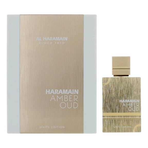 Al Haramain Amber Oud, White Edition, Perfume for Women and Men, 2 oz