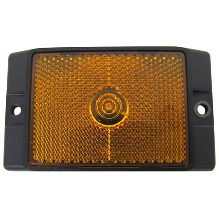 Amber Rectangle LED Marker Clearance Light Truck Trailer RV