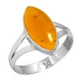 thumbnail image 1 of Amber Ring 925 Sterling Silver Handmade Jewelry, 1 of 5