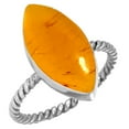 thumbnail image 1 of Amber Ring 925 Sterling Silver Handmade Jewelry, 1 of 5