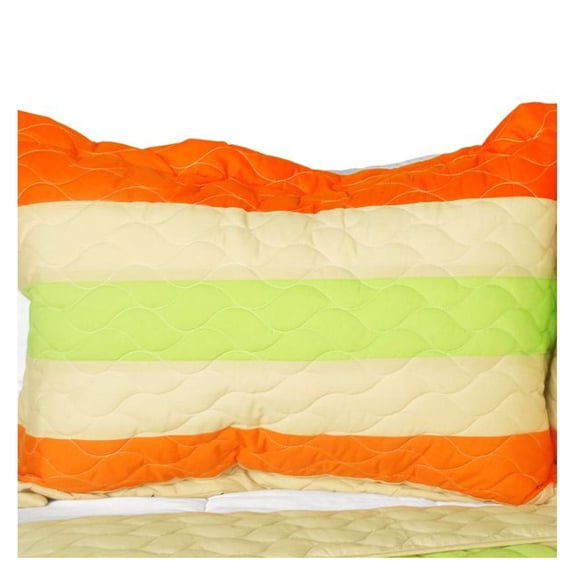 [Amber Romance] 3PC Patchwork Quilt Set (Full/Queen Size)