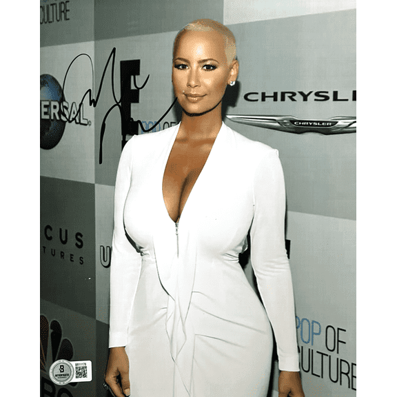 Amber Rose Signed Autograph 8x10 Beckett Authentication 2