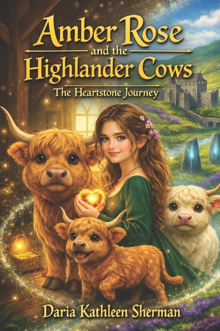 Amber Rose and the Highlander Cows: The Heartstone Journey, (Paperback)