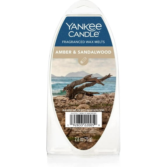 Yankee Candle Amber & Sandalwood Fragranced 6pcs Wax Melts
