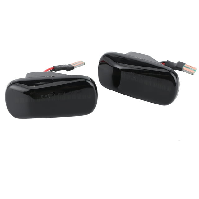 Amber Side Marker Light Fender Turn Signal Lamp 3000K Smoky Lens Fit