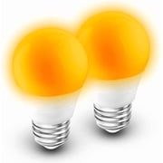 E26 1800K Amber Warm Sleep Light Bulb, 40W Equivalent, Blue Light Blocking, 3W Mood Soothing Night Bulb, Non-Dimmable, 2 Pack