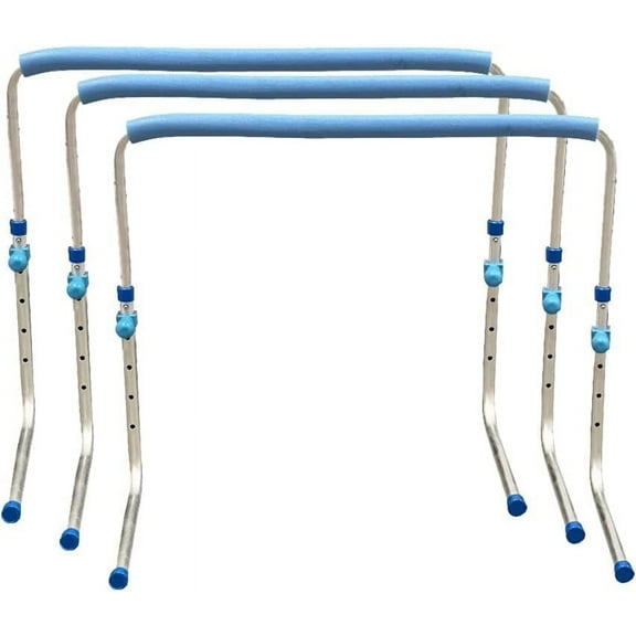 Amber Sporting Goods Enhanced Training Agility Hurdles: Premium Self-Return Aluminum Set for Track, Field, Soccer, Football - Adjustable 27" to 42" - Versatile Performance Tools (Set of 3)