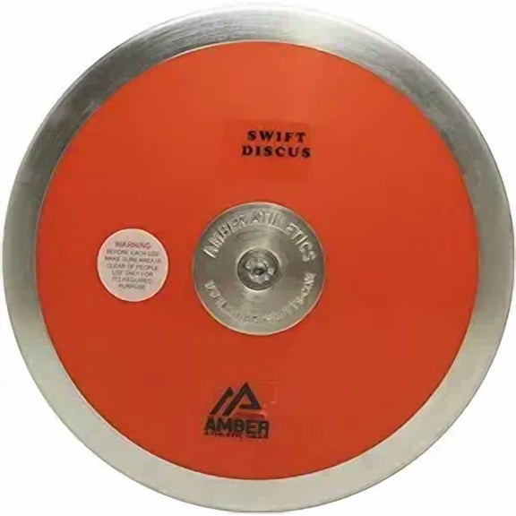 Amber Sporting Goods SwiftTrack 80% Rim Weight Discus: IAAF Certified for Superior Track & Field Training, Precision Throws, & Unmatched Performance - Available in 1kg, 1.6kg, and 2kg