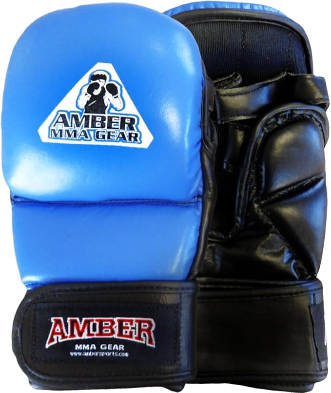 MMA Safety Training Gloves, Premium Leather, Shock Absorbing Foam