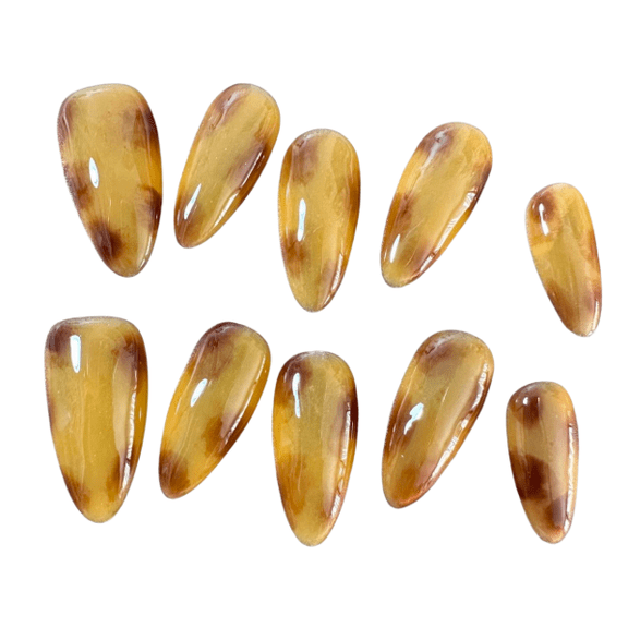 Amber Sunset Nail Art