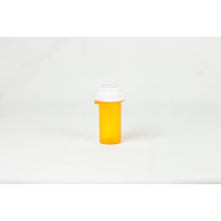 Amber THUMB TAB VIALS with Reversible CAPS