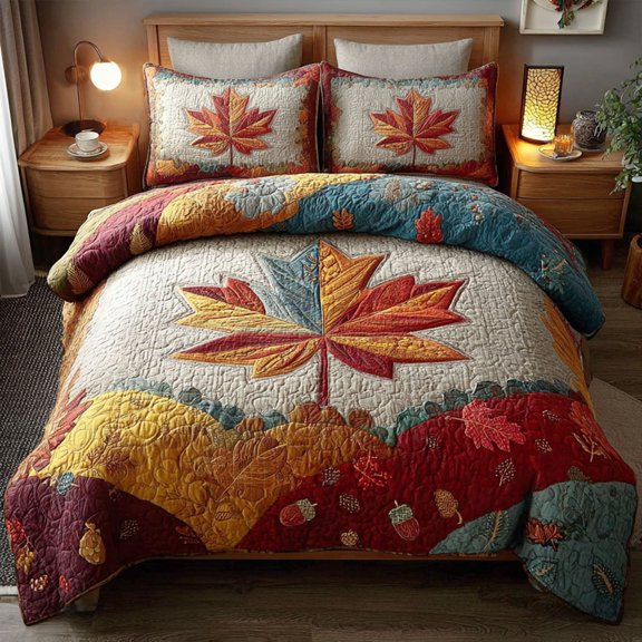 Amber Trail 3-Piece Quilted Bedding Set