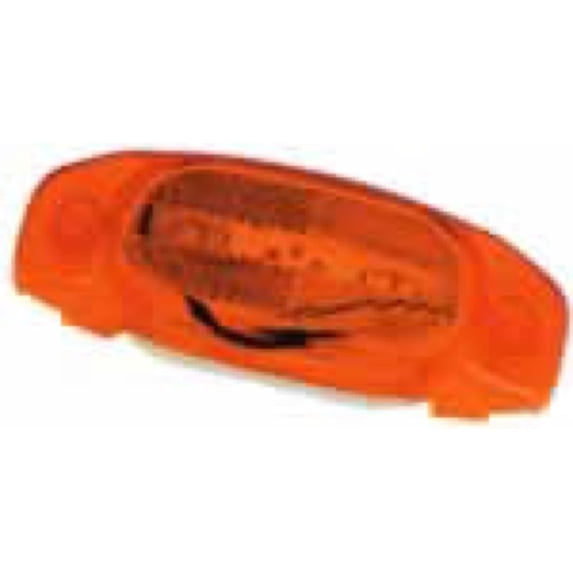 Amber Two Bulb Reflex 6" x 2" Side Marker Lights (1 per pack)