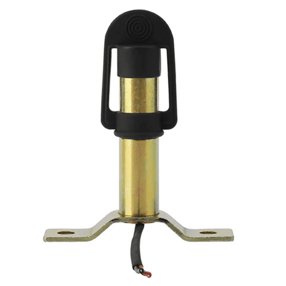 Amber Warning Light Bracket for Tractor Mounting DIN Pole, Rubber Cover, Threaded Mounting Pole, Metal Construction