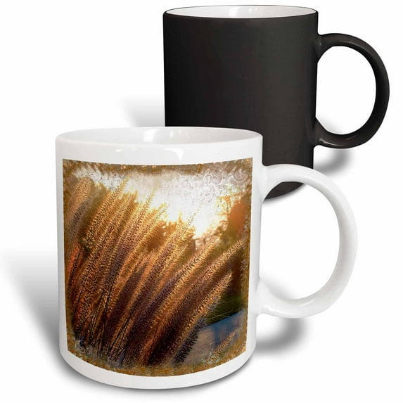 3drose, Amber Waves, 11oz Magic Transforming Mug