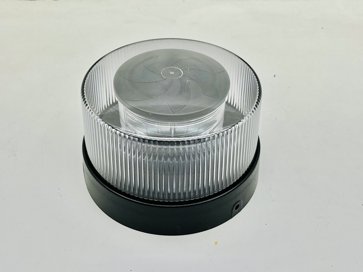 Amber, White Dual Color LED Beacon Strobe Light, Multi-Flash Pattern w ...