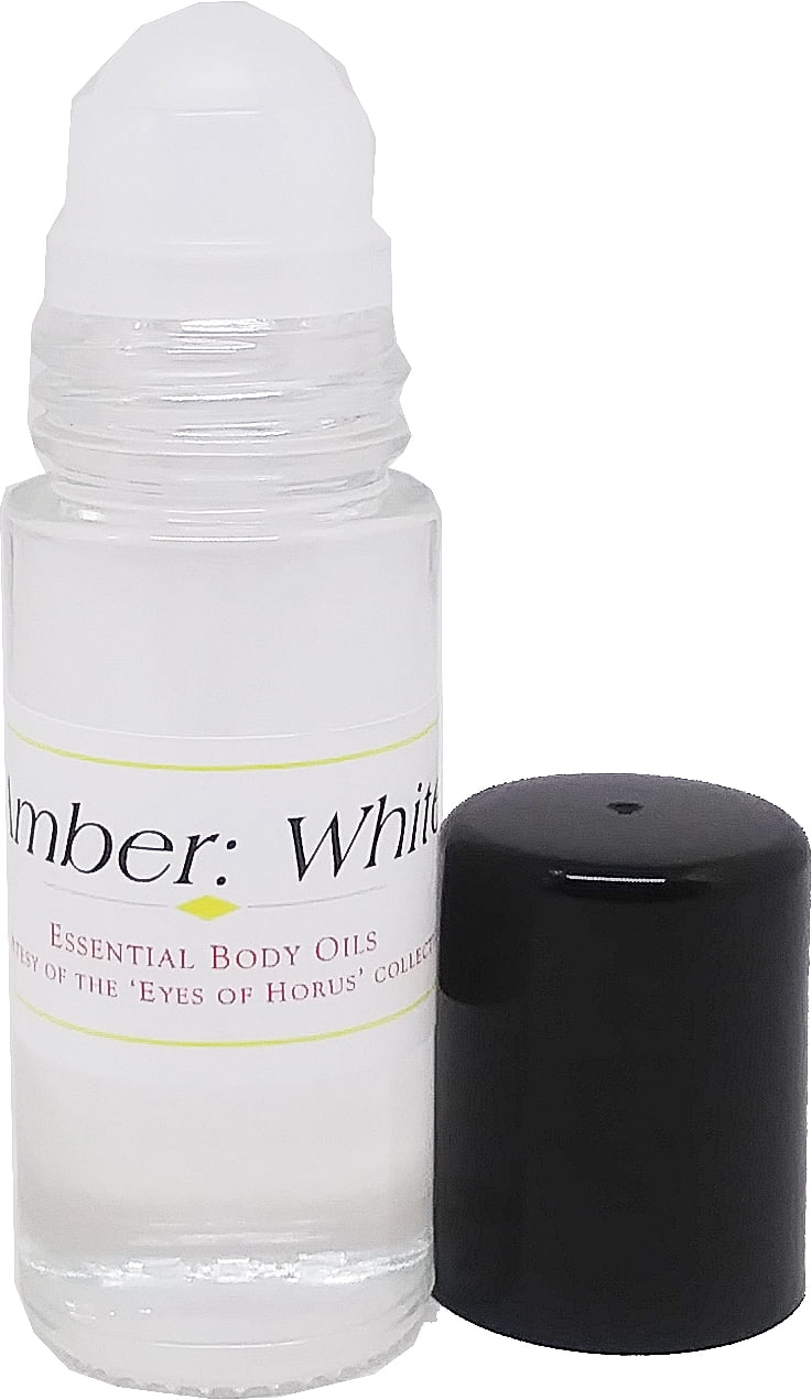 Amber White Perfume Fragrance Body Oil Roll on (L) Ladies Type