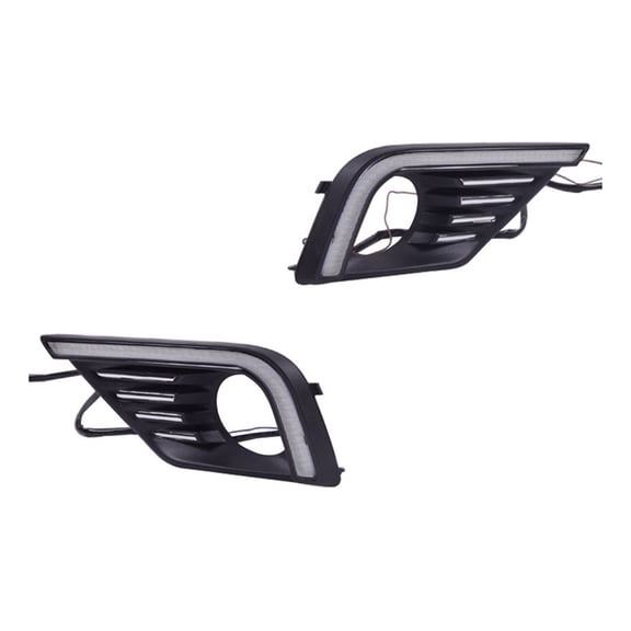 Amber and White LED Daytime Running Lights for C
