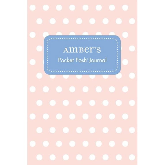 Amber's Pocket Posh Journal, Polka Dot, (Paperback)
