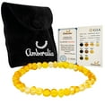 thumbnail image 1 of Amberalia Elastic Baltic Amber adult bracelet, GIA Certificated Amber, for natural remedies and pain relief Polish Lemon 8”, 1 of 10