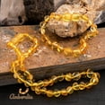 thumbnail image 1 of Amberalia Set of Amber Necklace 13" (33cm) ands Amber Bracelet 5.5" (14cm) Genuine Baltic Amber, Lab Tested Polish Lemon, 1 of 6
