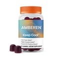 thumbnail image 1 of Amberen Keep Cool Menopause Supplement for Women, with Clinically Tested Pycnogenol® to Help Relieve Hot Flashes, Night Sweats and Support Positive Mood, Soy & Hormone Free, 60ct Gummies, 1 of 9