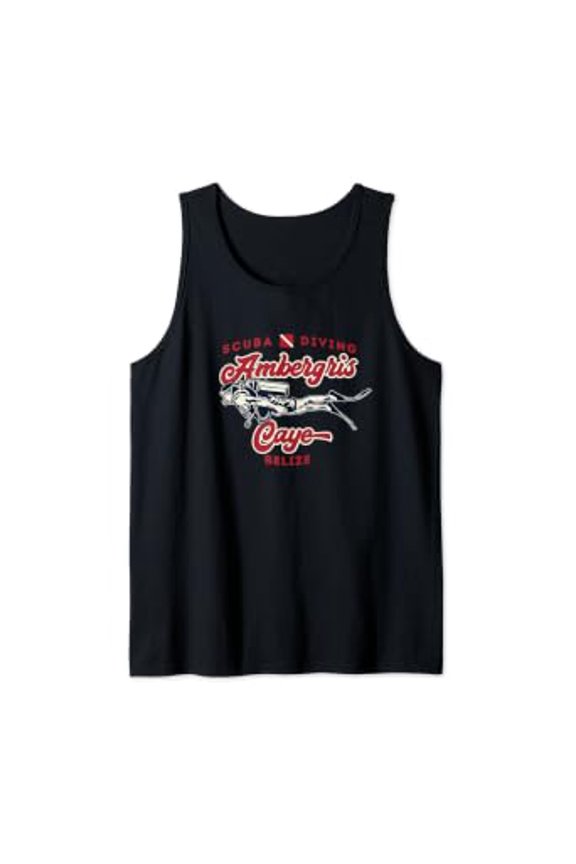 Ambergris Caye Belize Scuba Diver Tank Top Size S-3XL