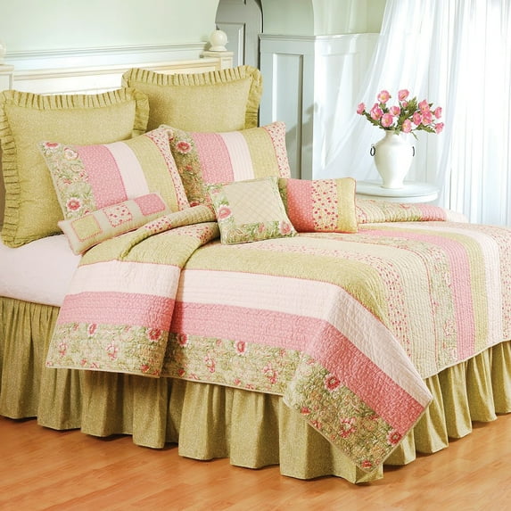 Amberly Twin Quilt Cotton Bedding Bedspread Coverlet