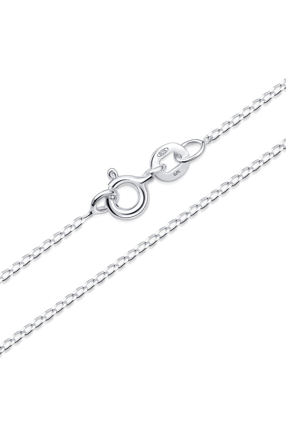 Solid 925 Sterling Silver Chain for Women Men | Super Thin Dainty & Sturdy Box Curb Singapore Beaded Snake Paperclip Necklace Delicate 16/18/20/22/24 inch: 24 Long Link Curb Chain Necklace
