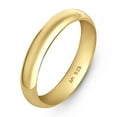 thumbnail image 1 of Amberta Wedding Ring for Women in Gold Plated 925 Sterling Silver | Mens&nbsp;Wedding&nbsp;Ring | Gold&nbsp;Wedding Rings | Gold Wedding Band: 4 mm Wedding Rings For Women Ring Size 9, 1 of 6