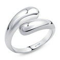 thumbnail image 1 of Amberta Women 925 Sterling Silver Teardrop Ring – Silver Statement Ring: Chunky Silver Ring – Size 4.25, 1 of 6