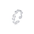 thumbnail image 1 of Amberta Adjustable 925 Sterling Silver Toe Ring for Women | Wave Hearts Flower Dolphin Crown Leaf Boho Foot Jewelry: Toe Ring for Women, 1 of 6